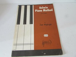 Vtg Sheet Music Book Belwin Piano Method Book One June Weybright Belwin 1964 - $7.87