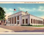 Post Office Building Holyoke Massachusetts MA Linen Postcard N26 - $2.92