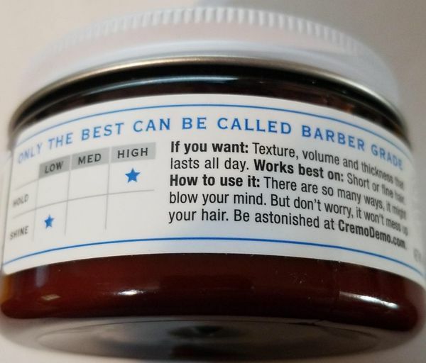 Cremo Hair Styling Barber Grade Texture, High Hold, Low Shine Item image 3