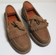ORVIS Vtg Leather Tassel Loafers Driving Shoes Men’s Size 7 Vibram EUC - £37.33 GBP