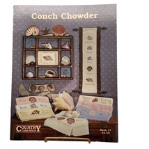 Vintage Cross Stitch Patterns, Conch Chowder, 1986 Country Cross-Stitch ... - £6.22 GBP