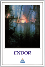 Postcard Endor Star Tours Disneyland Star Wars Ewoks - $10.04