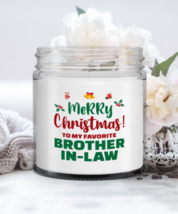 Funny Christmas Candle For Brother-in-law - Merry Christmas To My Favorite - 9  - £15.77 GBP