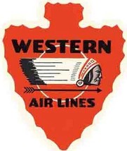 Western Airlines 1948 Vintage Indian Logo Mens Polo XS-6XL, LT-4XLT Pan Am TWA - £20.30 GBP+
