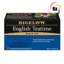 6x Boxes Bigelow English Teatime Flavor Black Tea | 20 Pouches Per Box | 1.5oz - £26.93 GBP