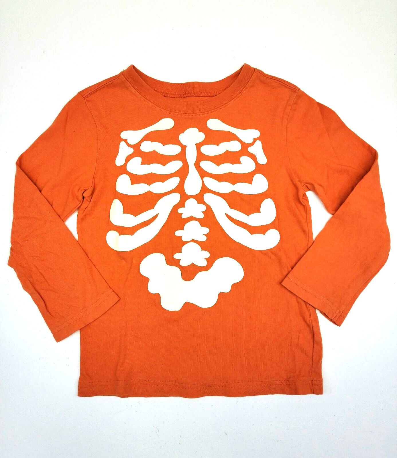 Toddler 4T Gymboree Crazy 8 Halloween GLOW IN THE DARK Skeleton Long Sleeve Top - $8.99