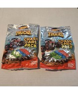 Hot Wheels Monster Trucks Crash Cars 2 Pack Sonic Wacky Pack Toy 2020 Ha... - $542.04 MXN