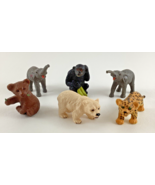 AAA Wildlife Safari Action Figure Animals Lot Vintage Leopard Bear Cub E... - $450.47 MXN