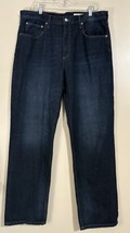Womens 12 Zara Dark Wash Straight Leg Jeans 36x32 - $34.22 CAD