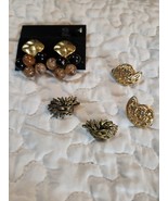 Vintage Earrings Clip On Lot of 3 Pairs.  Good Condition.  Unsigned - $15.00