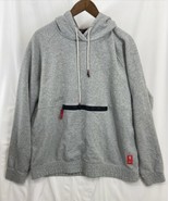 Nike Kyrie Irving Size 2XL Mens Fleece Gray pouch Zip Pullover Hoodie BV... - $65.15 CAD