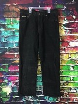 Calvin Klein Jeans Stretch Corduroy Boot Cut Pants Size 34 Black Cotton/... - £8.65 GBP