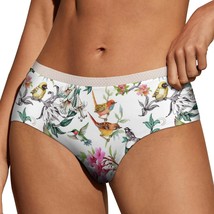 Flower Colorful Bird Panties for Women Lace Briefs Soft Ladies Hipster U... - $13.99