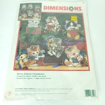 Dimensions Cross Stitch Kit Merry Kittens Ornaments Set of 6 Morehead Ca... - $29.69