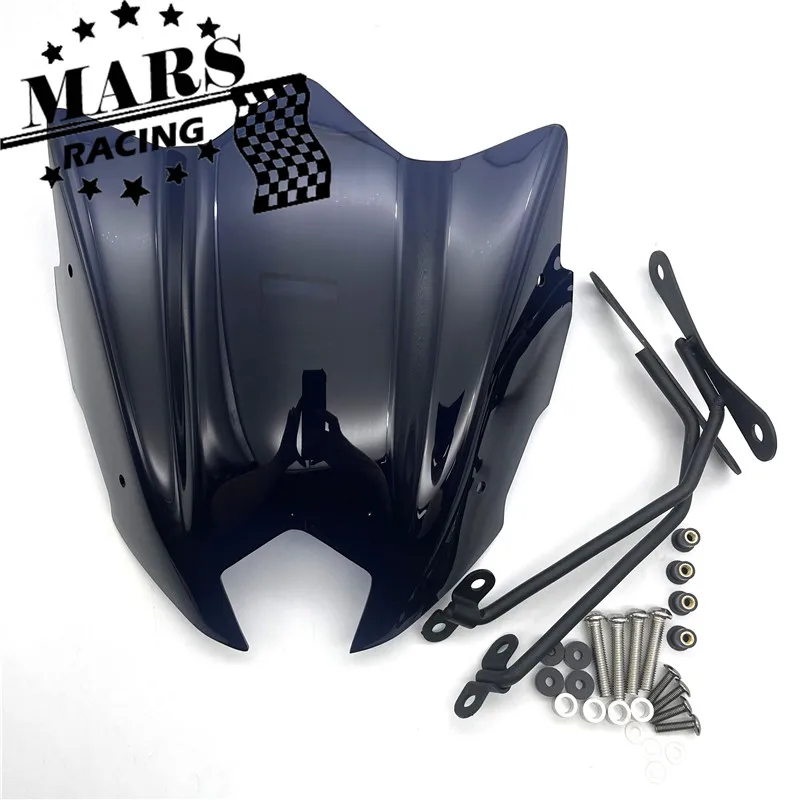 Fits   FZ 8  FZ8 fz8  screen 2010-2017 Motorcycle Black Windshield Winds... - $342.83