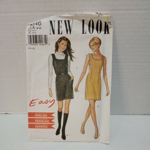  New Look #6546-LADIES Cute - Easy Sleeveless Dress Or Jumper Pattern 8-18 Ff - £2.30 GBP