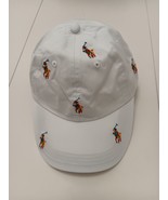 POLO RALPH LAUREN MEN&#39;S CLASSIC WHITE ALL OVER LOGOS CAP HAT OSFA $49 BR... - €25,88 EUR