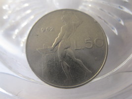 (FC-1368) 1962 Italy: 50 Lire - $1.50