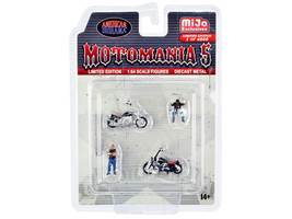 Motomania 5 4 piece Diecast Set 2 Figures 2 Motorcycles Limited Edition to 4800 - £18.80 GBP