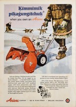 1968 Print Ad Ariens Sno-Thro Snow Throwers Sled Dogs in Snow Brillion,WI - £15.58 GBP