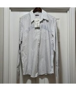 NWT Fender Rock &amp; Roll Guitar Button Up Striped Dress Shirt Men&#39;s Sz L V... - $1,644.04 MXN