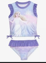 3T Disney Frozen Swimsuit Elsa Tankini Toddler Girls Purple - £14.21 GBP