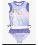 3T Disney Frozen Swimsuit Elsa Tankini Toddler Girls Purple - £14.00 GBP