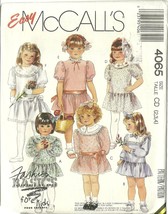 McCall&#39;s Sewing Pattern 4065 Girls Flower Girl Party Dress Size 2 3 4 New - £8.05 GBP
