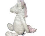 JellyCat Bashful White Unicorn 12 &quot; Lovey Animal Pink Mane Stuffed Anima... - $14.48