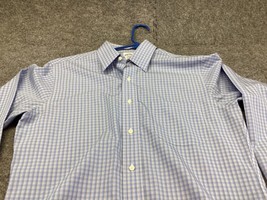 Brooks Brothers Dress Shirt Mens 15 2/3 Medium 1818 Regent Check Button Up - £15.18 GBP