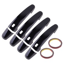 1 Set Glossy Black Side Door Handle Cover Trim Cap ABS Fit for Traverse Malibu I - £90.43 GBP