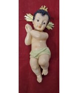WOODEN BABY JESUS FIGURE SCULPTURE HAND MADE CHRISTMAS DECOR FOR HOLY LAND - $395.99