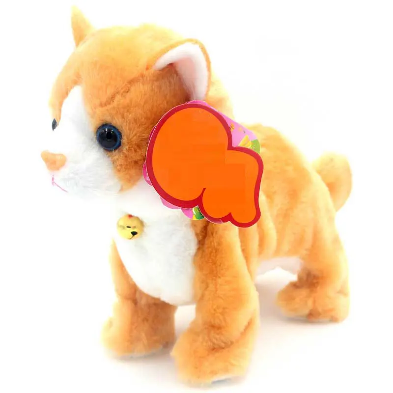 Play Plush Electronic Cat Robot Sound Control Cat Toy Stand Walk Mew Interactive - £61.63 GBP