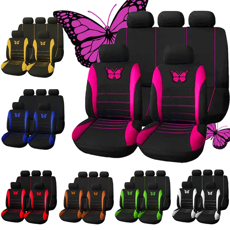 Butterfly Car Seat Covers Universal Car Seat Cover Car Seat Protection C... - £16.20 GBP+