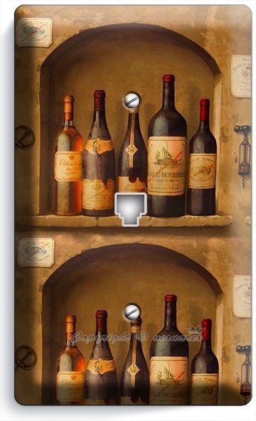 TUSCAN KITCHEN ITALIAN WINE CELLAR BOTTLE PHONE JACK TELEPHONE WALL PLATE COVER