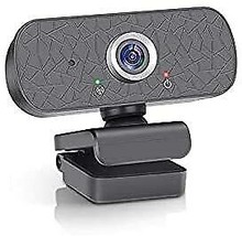 1080p HD Webcam Camera Meeting Video USB Computer Camera, Driver-Free Black - £11.42 GBP