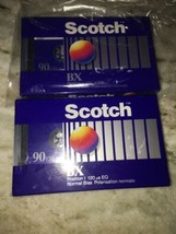 SCOTCH BX 90 (2 Pack) Blank Audio Cassette Tapes NIB Sealed - $17.82