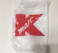 Kmart department store vintage small plastic bag big red K logo movie ph... - $19.75