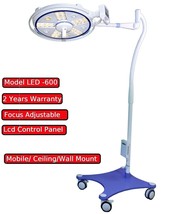 LED OT Light Operation Theater Surgical Lights Ceiling Wall Mount &amp; Mobile Stand - £1,770.91 GBP
