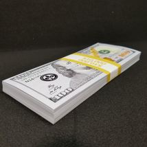 10K Full Print Realistic Prop Money New 10,000 Dollar Bills Cash Fake Movie REAL - £10.17 GBP