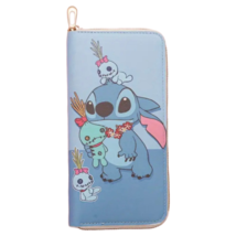 Stitch Scrump 7&quot; Faux Leather Wallet Coin Zipper Pocket Bill Credit Card... - €17,16 EUR