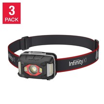 Headlamp Rechargeable Led Flashlight Xfinity X1 For Hunting Camping Work 3 Pack~ - £38.88 GBP