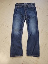 Silver Jeans Co Nash Heritage Mens 30x30 Straight Leg Blue Denim - £18.24 GBP