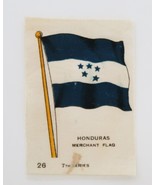 1910&#39;s Tobacco Silk Honduras Merchant Flag 7th Series # 26 in Series - $187.01 MXN