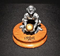 Ron Lee Fine Pewter Sportsmen Collection Hobo Clown Bowling Figurine on Base - £19.98 GBP