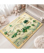 Estmy 4X6 Cute Woodland Nursery Rugs For Girls Boys Neutral Non Slip Was... - €50,96 EUR