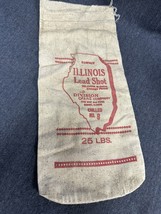 Illinois Lead Shot Bag Summit IL No 8 Woven Canvas Bag 25 Pound - £6.79 GBP