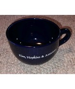 Large Coffe Cup Mug Soup Bowl Kim Hopkins &amp; Associates Dark Blue - $13.63 CAD