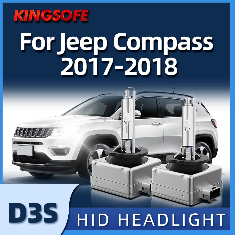 Kingsofe D3S Xenon Hid Headlights 2Pcs Car Light 35W 6000K White High Low Beam - £35.38 GBP