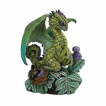 Fantasy Green Thumb Vintage Artichoke Dragon Statue Fairy Garden Collectible - £19.97 GBP